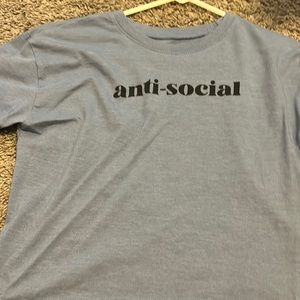 Girls dark blue boxy tee.